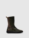 Zip Up Boots EZRA649SOF MILITARY W/GROUND FELT